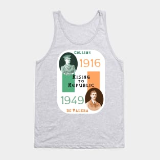 Rising to Republic: for a United Ireland (flag) Tank Top